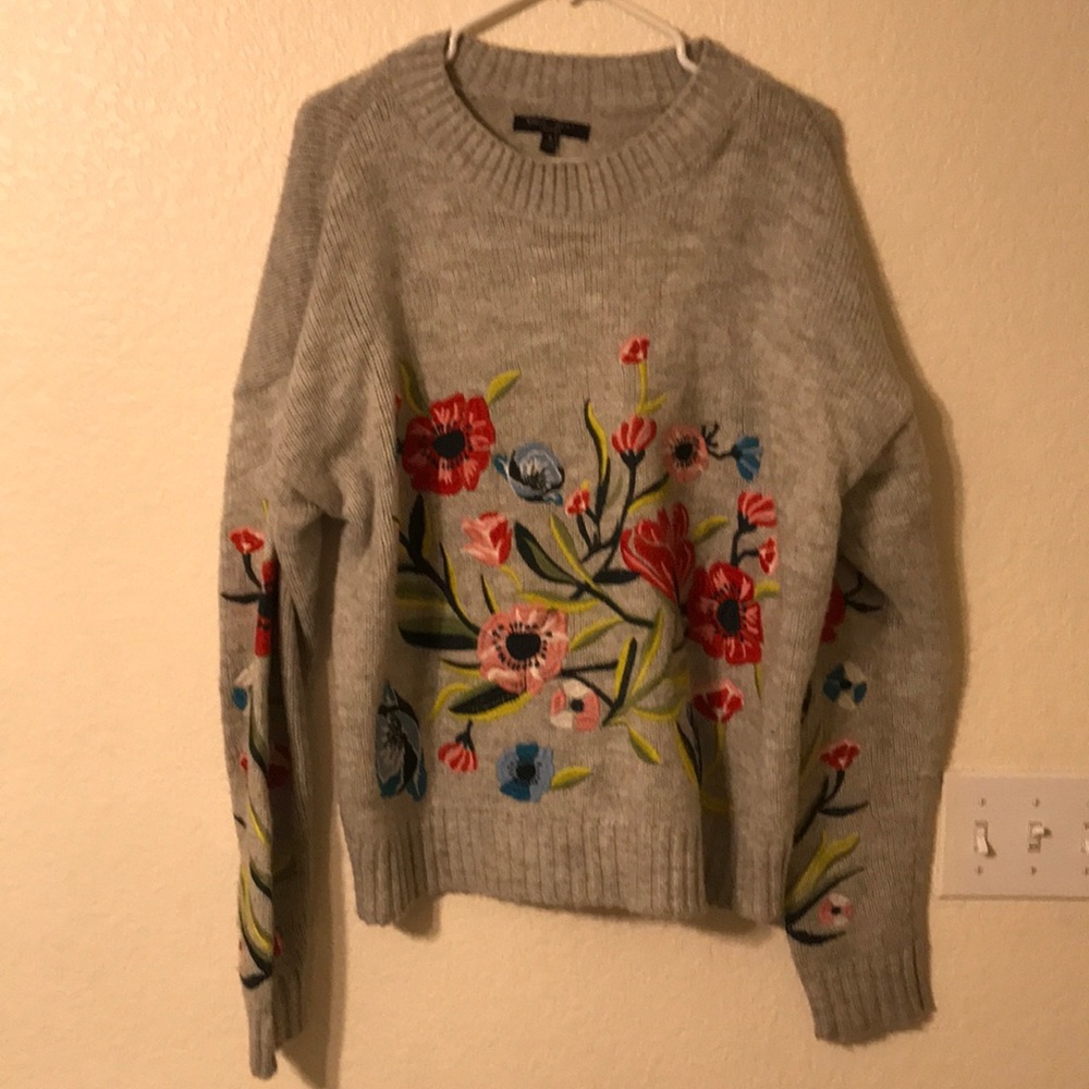 Floral sweater